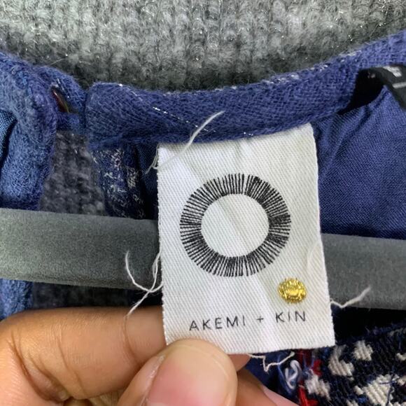 ANTHROPOLOGIE AKEMI KIN Dress Sz 4 Embroidered Metallic Cotton Morwen Shift - Picture 12 of 13